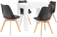 Leziter H40LYET86F_DA232AB_4 Amina 4+1 étkező garnitúra fekete-fehér kép