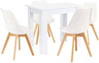 Leziter H40LYET86F_DA232AW_4 Amina 4+1 étkező garnitúra fehér-fehér kép