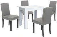 Leziter H40LYET86F_LKE-GR_4 Leon 4+1 étkező garnitúra fehér-szürke kép