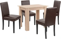 Leziter H40LYET86ST_LKE-BR_4 Leon 4+1 étkező garnitúra sonoma tölgy-barna kép