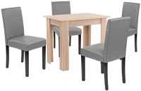 Leziter H40LYET86ST_LKE-GR_4 Leon 4+1 étkező garnitúra sonoma tölgy-szürke kép