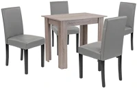 Leziter H40LYET86YT_LKE-GR_4 Leon 4+1 étkező garnitúra yorki tölgy-szürke kép