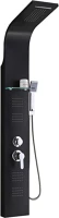 Leziter H40LZP-940 Alegro black hidromasszázs zuhanypanel, rozsdamentes acél kép