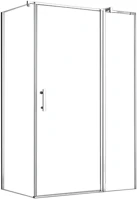 Leziter H40SPL01-8012 Simple 80x120 cm nyílóajtós aszimmetrikus zuhanykabin zuhanytálca nélkül kép