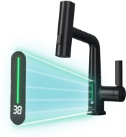 Leziter H40ZS-7020-BL Mara mosogató csaptelep multifunkciós fejjel digitális kijelzővel kép