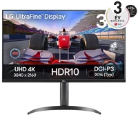 Lg VA; 16:9; 4K 3840X2160; 4MS; 250CD; 60HZ; HDMIX2; DP; SPKR monitor 32