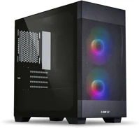 Lian li 205M Li lancool 205m mesh táp nélküli ablakos micro atx ház fekete kép