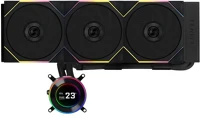 Lian li LI HYDROSHIFT II LCD-C 360TL BLACK Hydroshift ii lcd-c 360tl black kép