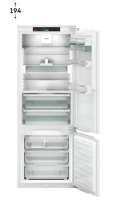 Liebherr ICBNBI 7663 prime beépíthető alulfagyasztós hűtő biofresh funkcióval 194x71cm kép