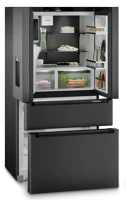Liebherr MBBSDI 9528 Mbbsdi 9528 plus biofresh nofrost francia ajtós hűtő blacksteel kép
