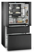 Liebherr MBBSDI 9556 Mbbsdi 9556 prime biofresh nofrost francia ajtós hűtő blacksteel kép