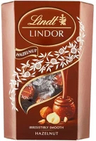 Lindt 14.02031 Lindor Hazelnut mogyorós tejcsokoládé golyók díszdobozban 200g kép