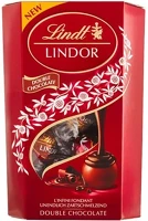 Lindt 14.02037 Lindor Double Chocolate dupla csokoládé golyók díszdobozban 200g kép