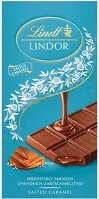Lindt 14.02056 Csokoládé  lindor salted caramel sós karamellás tejcsokoládé 100g kép