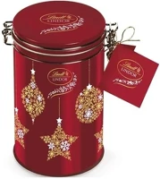 Lindt 14.02807 Csokoládé  lindor tin tejcsokoládé golyók fém díszdobozban 150 g kép