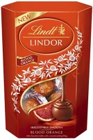 Lindt 14.02826 Csokoládé  lindor orange tejcsokoládé golyók díszdobozban 200 g kép