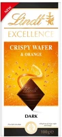 Lindt C68589 Csokoládé  excellence crispy biscuit orange 100 g kép
