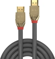 Lindy 37861 Gold line hdmi nagy sebességű kábel 1m fekete kép