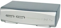 Lindy 39304 Kvm switch pro, displayport, usb és audió, 2 port kép