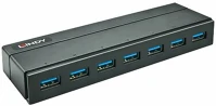 Lindy 43228 Hub usb 3.1, hálózati tápellátással, 7 port kép