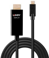 Lindy 4K60, M/M Adapter kábel usb c - hdmi, 4k60, m/m 3m, fekete kép