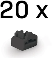 Lindy 47892 Dugó biztonsági, port blocker, rj45, kulcs nélkül, fekete (20db/csomag) kép