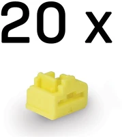 Lindy 47901 Dugó biztonsági, port blocker, rj45, kulcs nélkül, sárga (20db/csomag) kép