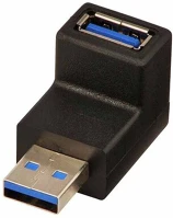 Lindy 3.2 90°, F-F, LE Adapter usb a 3.2 90°, f-f, le kép