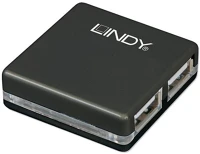 Lindy L42742 42742 usb 2.0 mini 4 portos hub kép