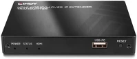 Lindy LINDY38264 38264 4k kvm over ip extender adóegység kép