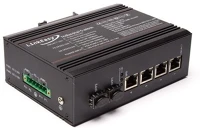 Linkeasy ISW-204-PWR Ipari poe switch 2xgbe sfp+4x10/100/1000basetx 802.3at kép