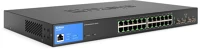 Linksys LGS328PC-EU 24-port managed poe+ gigabit switch 4 1g sfp 250w taa - black kép