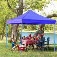 Lion PAVILON-3X3_BLUE keri pavilon 3x3m összecsukható pavilon sátor, kék erős acél szerkezet kép