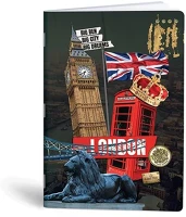 Lipamill 01.08296 Füzet kockás  a/4 40 lapos collage cities kép