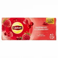 Lipton C58629 Gyümölcstea 20x1,6 g  málna-vörösáfonya kép