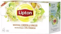 Lipton HÁRSFA-GYÖMBÉR Herba tea 20 filter hársfa-gyömbér kép