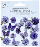 Little birdie CR88480 Kreatív dekorvirág  cloria lavender whisper 18 részes levendula kép