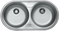 Livinox EC-139DK Karcálló, szövetmintás kétkörtálas mosogatótálca kép