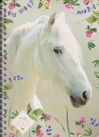 Lizzy card 19638901 Füzet  a/4 vonalas dupla spirállal wild beauty white k kép