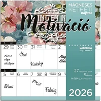 Lizzy card 23.09467 Falinaptár mágneses  220x220mm 2 hetes motiváció 2026. kép