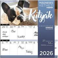 Lizzy card 23.09468 Falinaptár mágneses  220x220mm 2 hetes kutyák 2026. kép