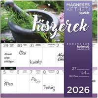 Lizzy card 23.09472 Falinaptár mágneses  220x220mm 2 hetes fűszernövények 2026. kép