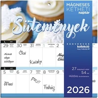 Lizzy card 23.09473 Falinaptár mágneses  220x220mm 2 hetes sütemények 2026. kép