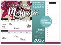 Lizzy card 23.09475 Falinaptár mágneses  220x300mm 2 hetes+ jegyzettömb motiváció 2026. kép