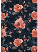 Lizzy card 23.0956902 Határidőnapló  b/6 heti keménytáblás night roses 2026. kép