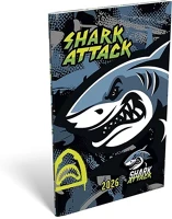 Lizzy card 23.09711 Zsebnaptár  a/6 heti papírborítós shark attack 2026. kép