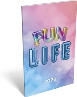 Lizzy card 23.09713 Zsebnaptár  a/6 heti papírborítós flow 2026. kép