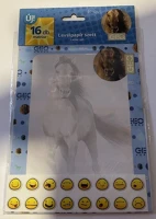 Lizzy card 531646ROB geo horse 6 ív+6 db boríték+16 db matrica utolsó csomagok kép