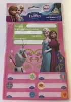 Lizzy card ÍV+6 DB Partimeghívó  6 ív+6 db boríték+6 db matrica frozen, elsa utolsó csomag kép