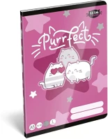 Lizzysuli 14-32 1.OSZTÁLYOS KITTOK Füzet vonalas a/5 32 lapos 14-32 1.osztályos kittok stars purrfect kép